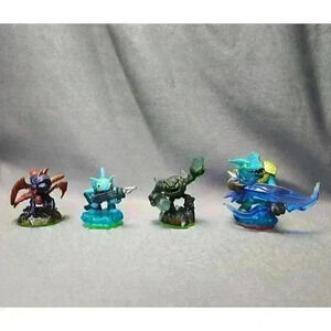 Skylanders Spyro's Adventures Figures Gill Grunt, Spyro, Prism Break & Snap Shot